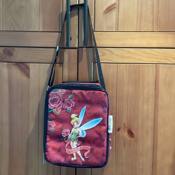 Love & Luck Tinkerbell “sweet love” lunch bag 9.5” x 8” w/adjustable strap. - Picture 2 of 7
